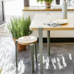 Pied de table et bureau – 75cm