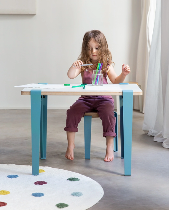 Pied de table pour bureau enfant – 50cm – CAILLOU