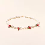 Le collier piment et nacre