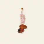 La boucle d'oreille n°3 en pierres naturelles et nacres
