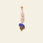 La boucle d'oreille n°2 en pierres naturelles et nacres