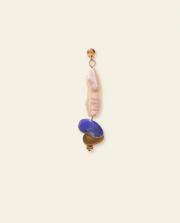 La boucle d'oreille n°2 en pierres naturelles et nacres