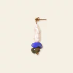 La boucle d'oreille n°2 en pierres naturelles et nacres