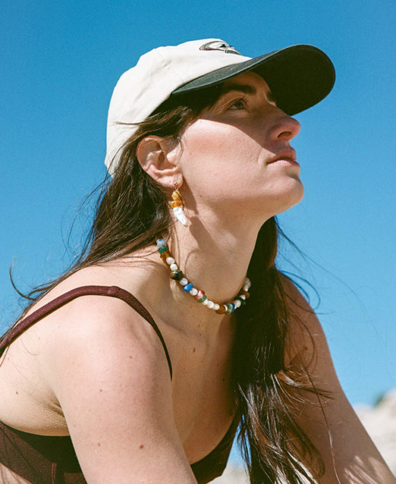 Le collier pierres naturelles et nacres