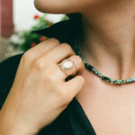 Le collier Jaspe verte