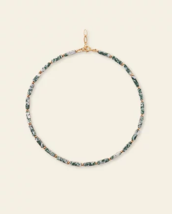 Le collier Jaspe verte
