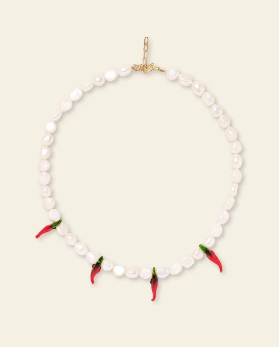 Le collier piment et nacre