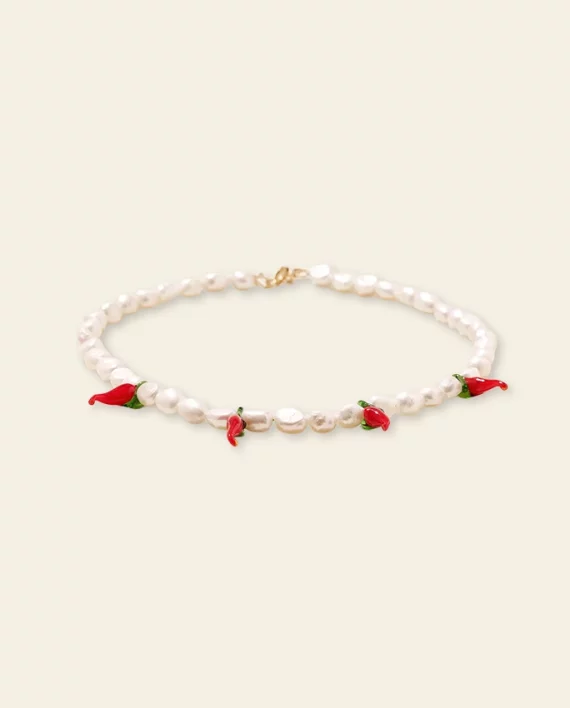 Le collier piment et nacre