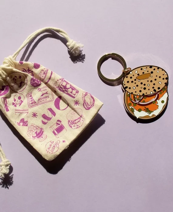 Bagel et Lox – porte-clefs