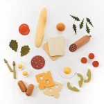 Set de petit-déjeuner en bois