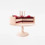 Set de Gâteau d'Anniversaire en Bois