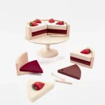 Set de Gâteau d'Anniversaire en Bois
