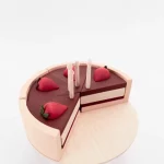 Set de Gâteau d'Anniversaire en Bois