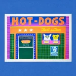Hot dogs – affiche 30x40