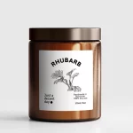 Rhubarbe – bougie naturelle