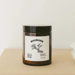 Rhubarbe – bougie naturelle
