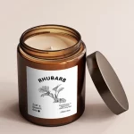 Rhubarbe – bougie naturelle