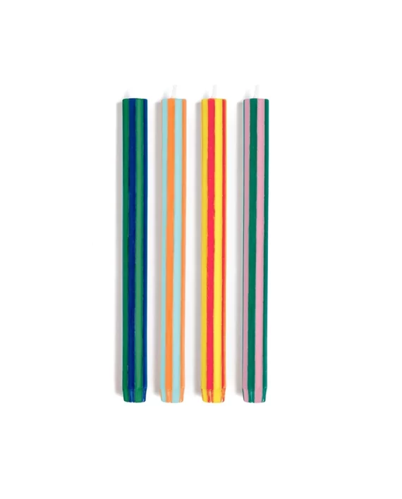 Stripy – bougies set de 4