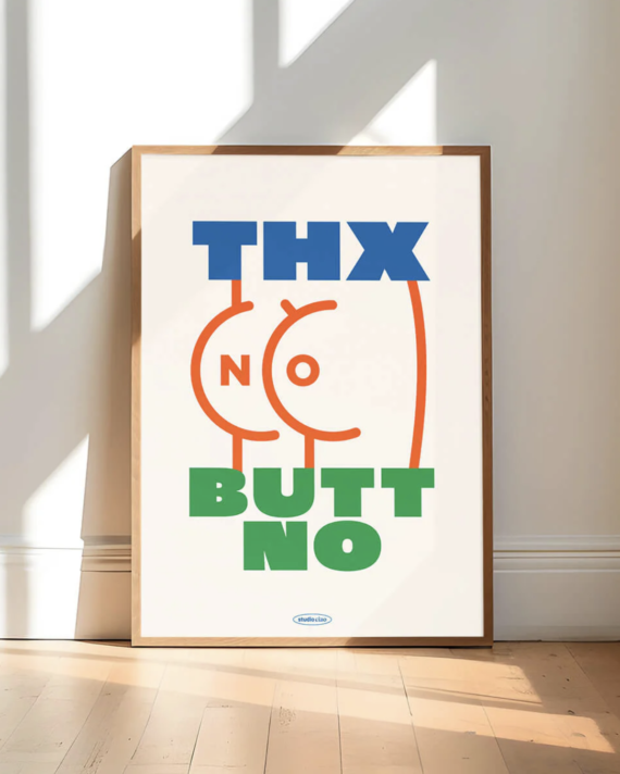 Thaks butt no – affiche