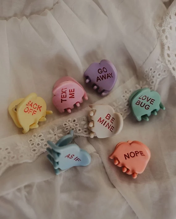 Candy Heart – Hair Clips