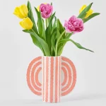 Petit papillon rose – Vase