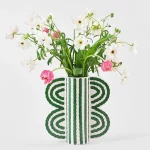Grand papillon vert – Vase