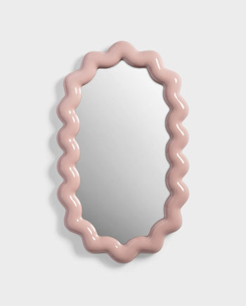 Miroir Zigzag rose