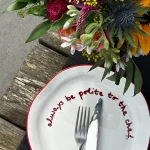 Always be polite to the chef – assiette