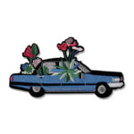 Cadillac en Fleur – écusson thermocollant