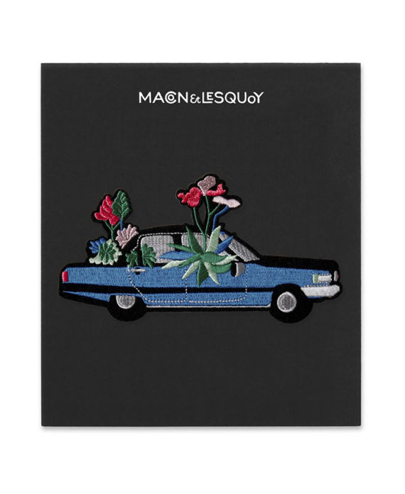 Cadillac en Fleur – écusson thermocollant