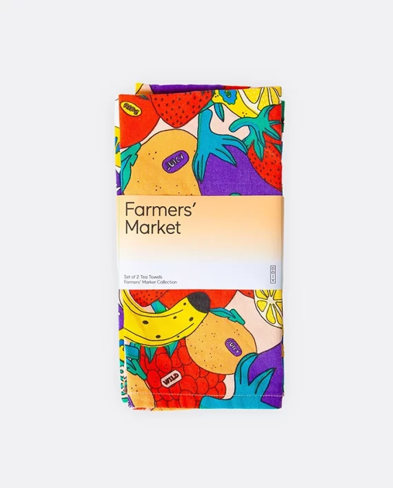 Farmer's Market – set de 2 torchons