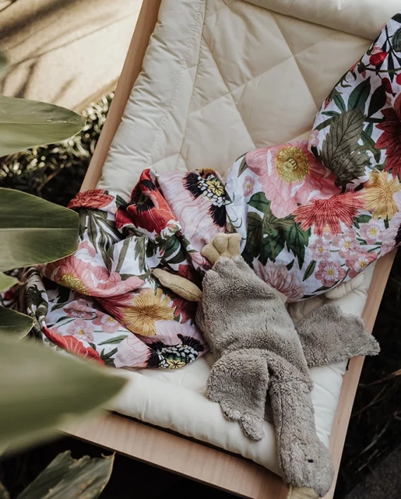 Les Fleurs – tissus d’emmaillotage