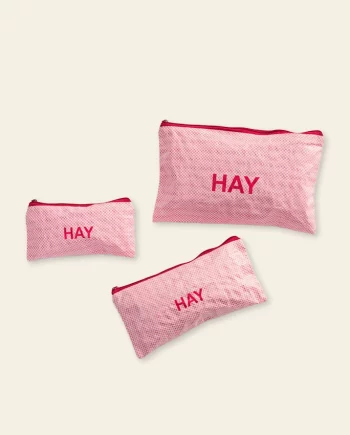Candy mono wash bag – flat set