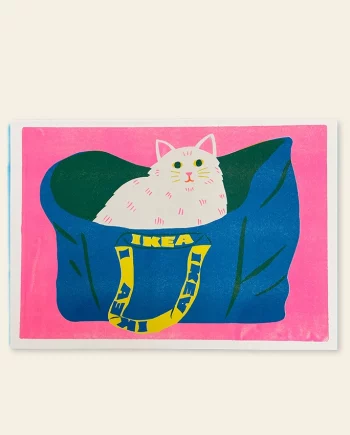 Cat in Ikea – print A3