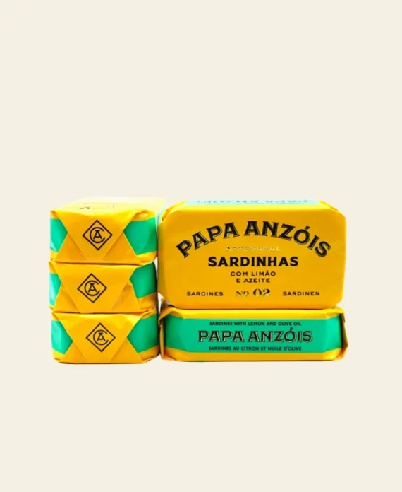 Papa Anzóis – Sardines au Citron et à l'Huile d'Olive