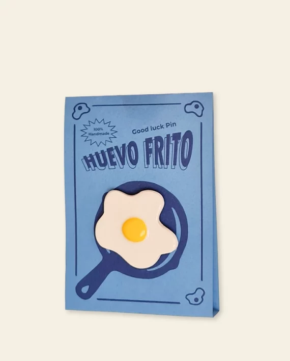 Huevo frito – pin's en céramique