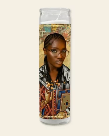 Bougie votive – Doechii Sainte Patronne des marais
