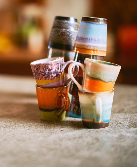 70's espresso mugs – lot de 4
