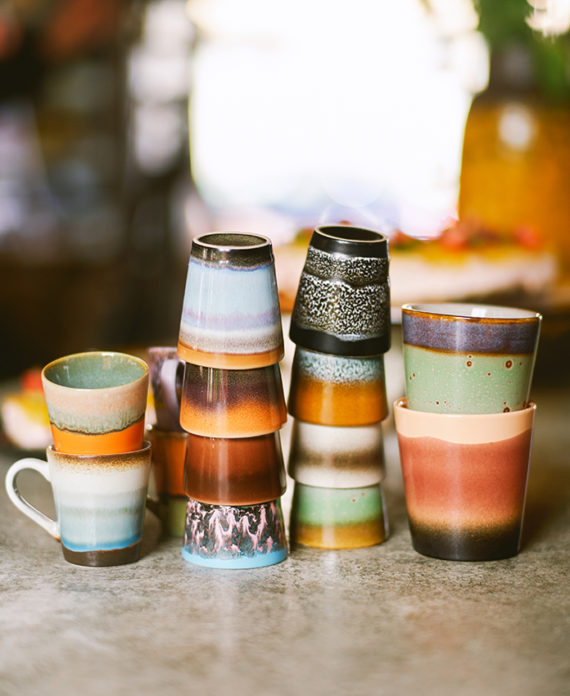 70's espresso mugs – lot de 4