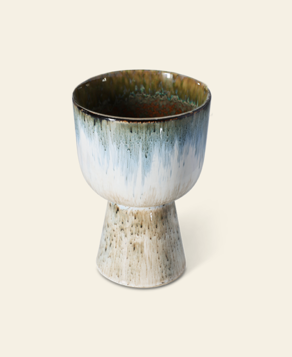 Retro Flower Pot – Glacier