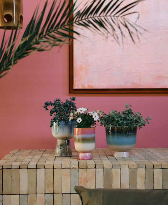 Retro Flower Pot – Glacier