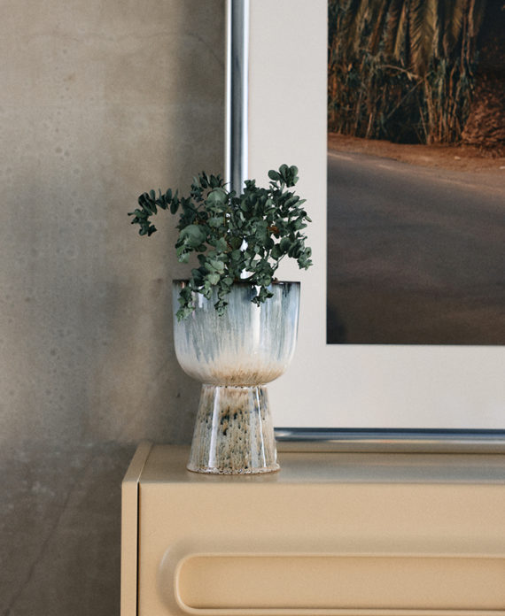 Retro Flower Pot – Glacier