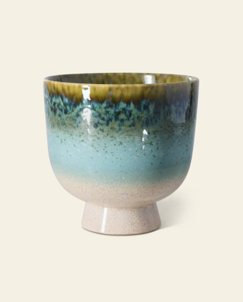 Retro Flower Pot – Lagoon
