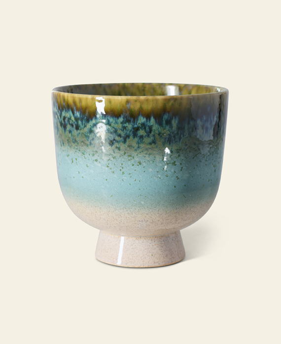 Retro Flower Pot – Lagoon