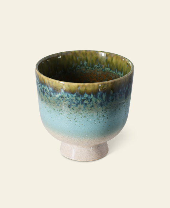 Retro Flower Pot – Lagoon