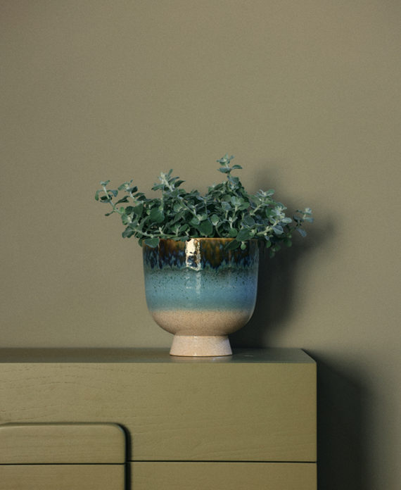 Retro Flower Pot – Lagoon