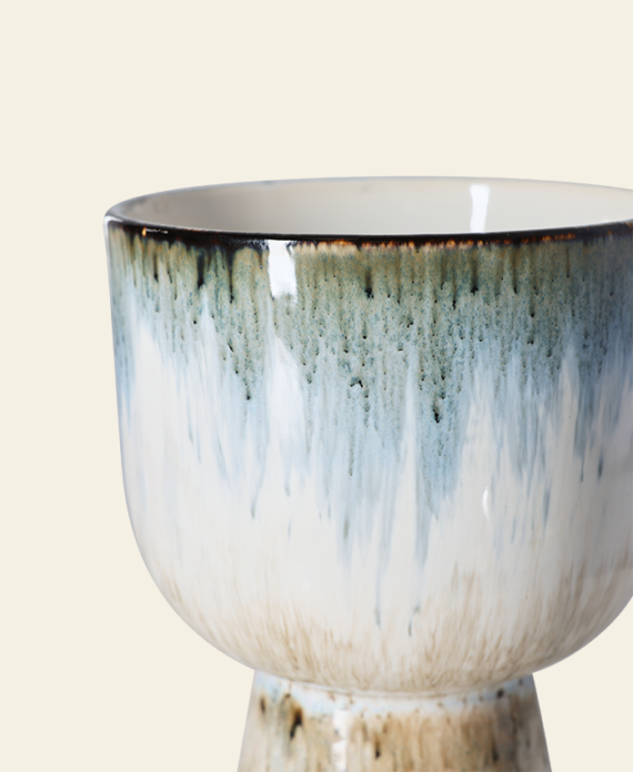 Retro Flower Pot – Glacier