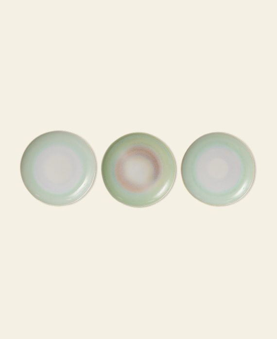 70's palms plate – lot de 2 assiettes