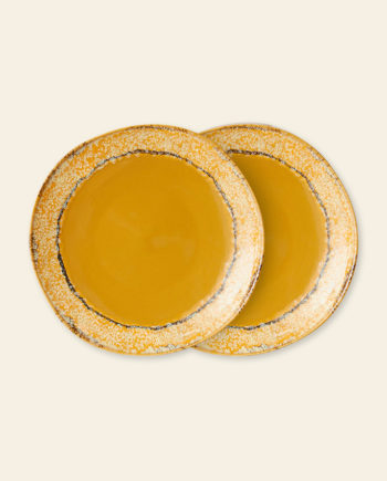 70's paradise plate – lot de 2 assiettes à dessert