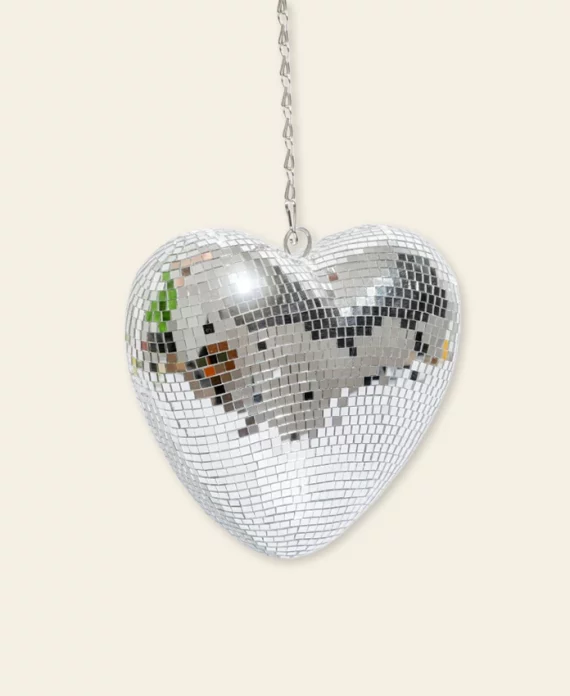 Coeur Disco à suspendre